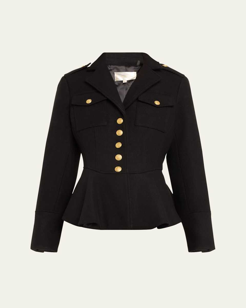 Theda Wool-Blend Military Jacket
